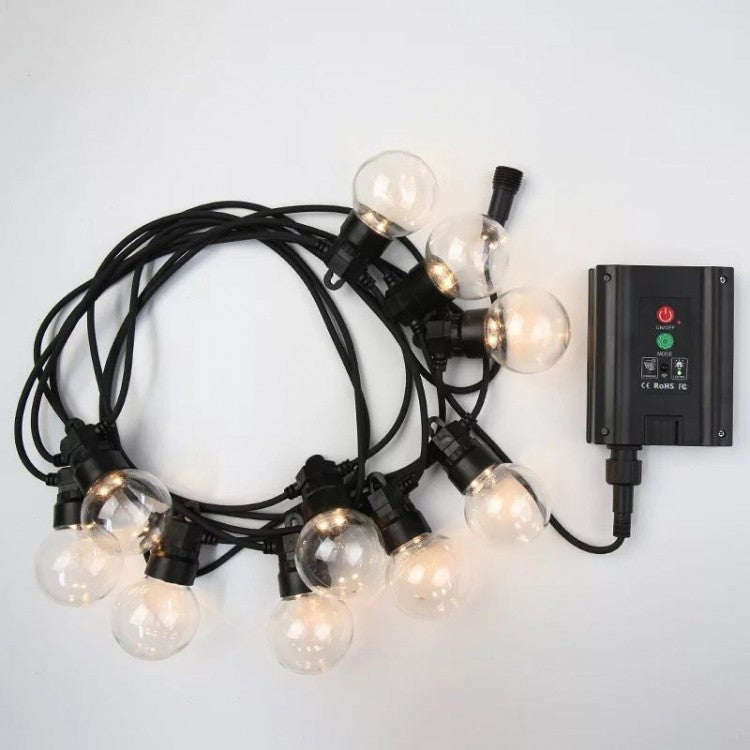 GHIRLANDA LUMINOASA SOLARA LED, 12 Becuri, 4 metrii