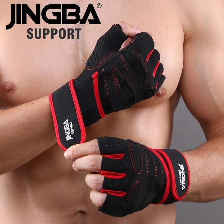 Manusi de antrenament pentru sala si fitness cu protectie palma, din material respirabil