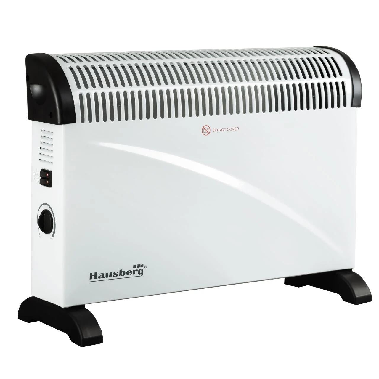 Convector electric HAUSBERG HB-8206, 3 trepte de putere 750/1250/2000W, termostat reglabil, protective supraincalzire, indicator luminos