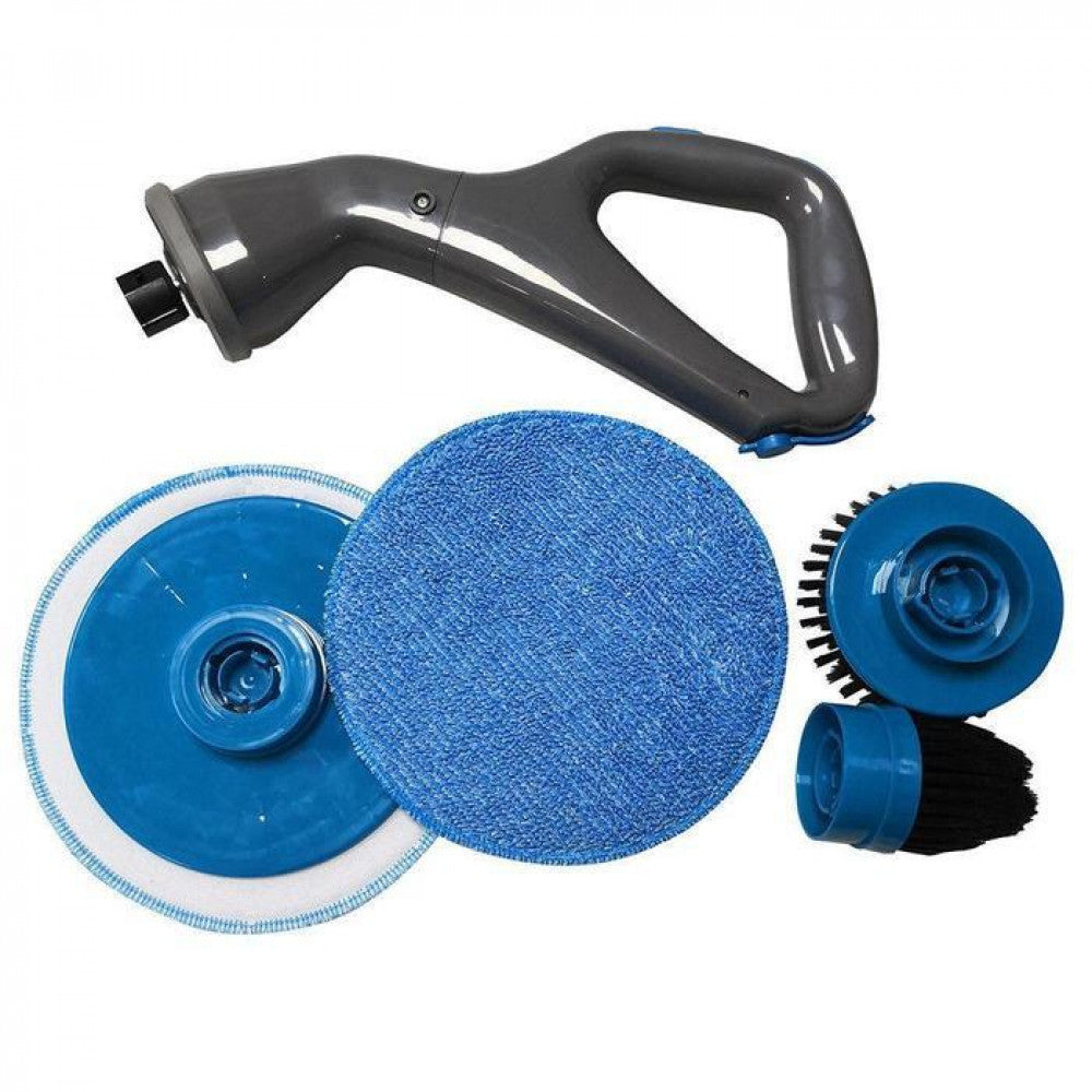 Perie pentru curatare cu cap rotativ, acumulator, 3 accesorii