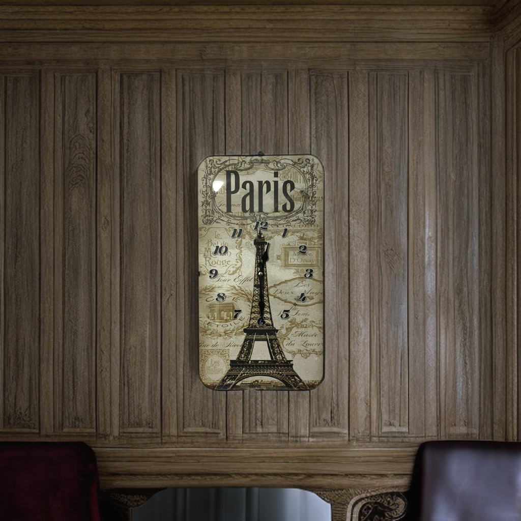 Ceas de perete Glassclock decorativ, 47 x 26 cm