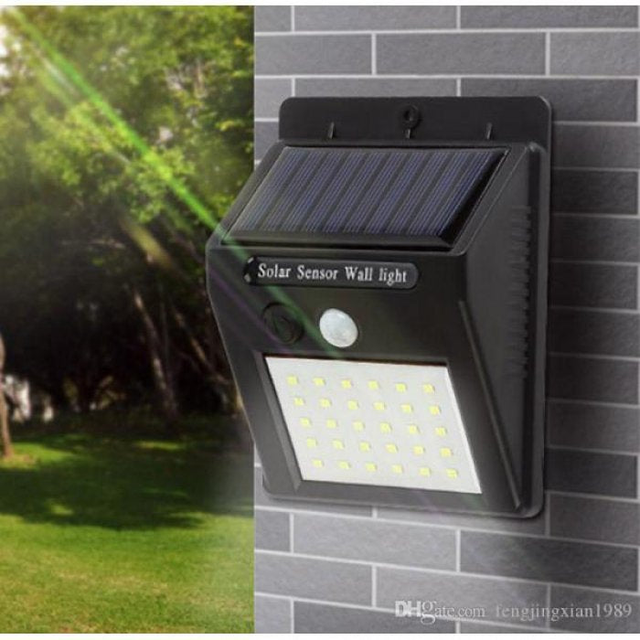 Lampa 20 x led cu incarcare solara si senzor de miscare