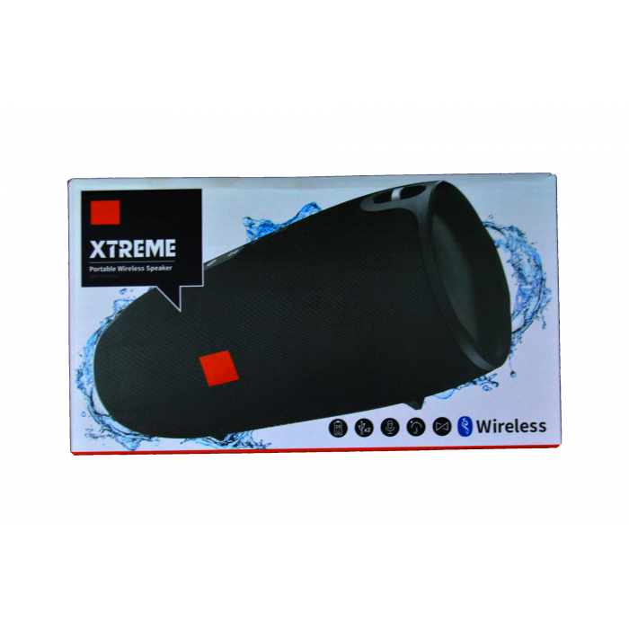 Boxa Portabila Xtreme  20W Cu Bluetooth , USB , Card , Radio , Baterie 10.000 mAH , Autonomie 15 Ore , Rezistenta La Apa , Negru