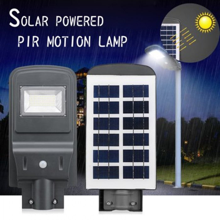 Proiector Stalp 20W cu panou solar si senzor de miscare +sistem de prindere CADOU