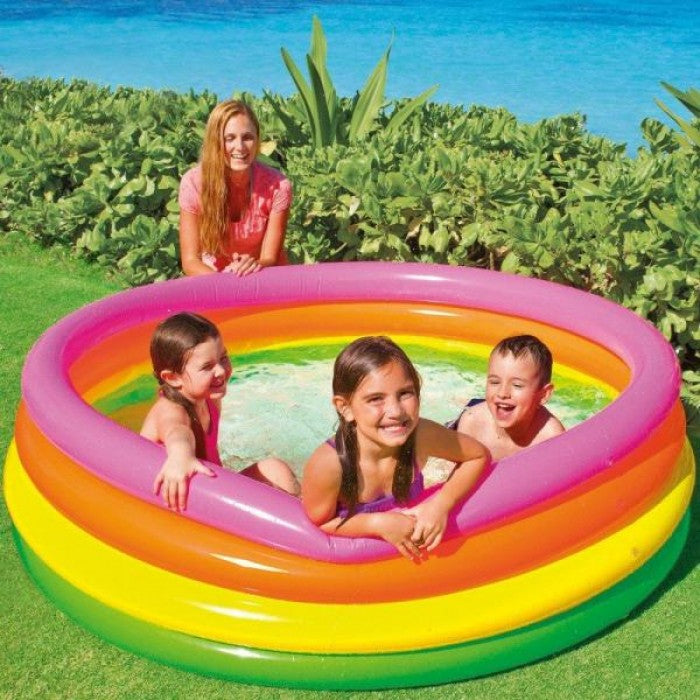 Piscina gonflabila curcubeu