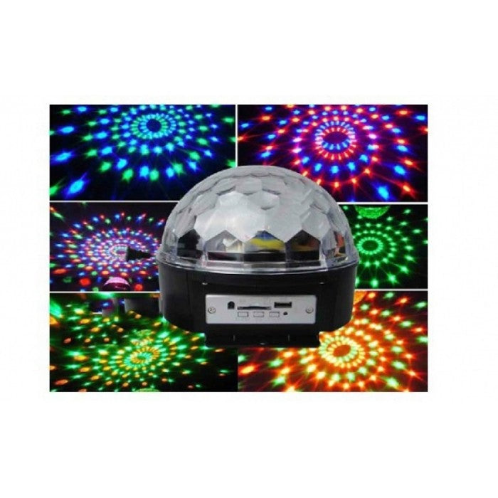 Globul disco cu Mp3 Player, boxe incorporate, cititor de stick USB si card