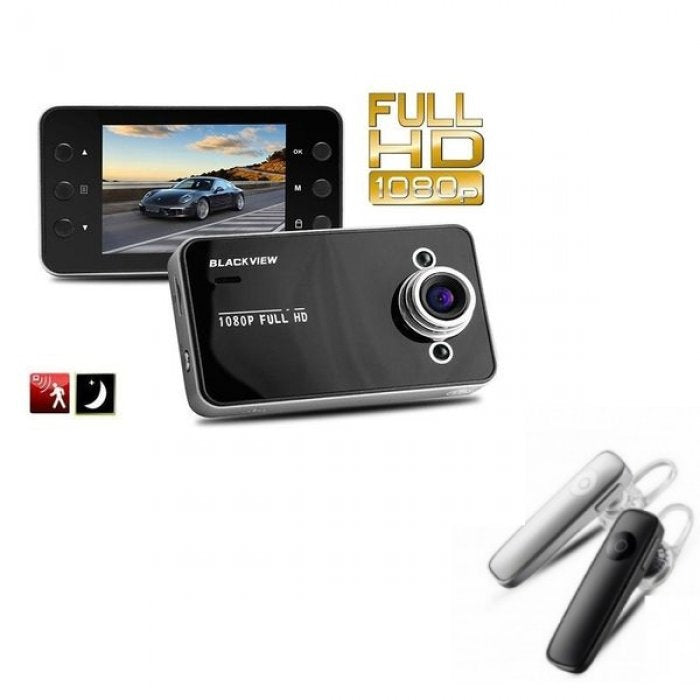 Camera auto portabila HD  K6000+ Cadou: Casca Bluetooth Handsfree Bluetooth