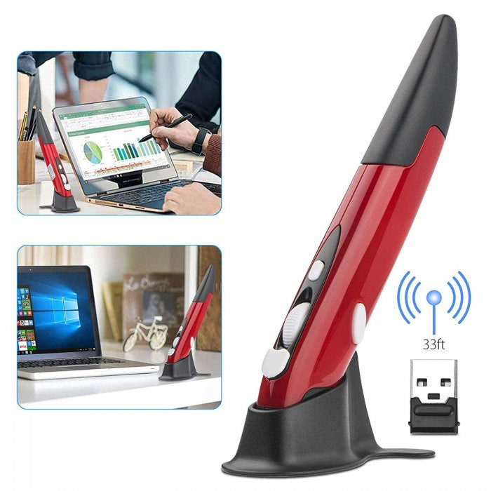 Mouse Optic Wireless cu design in forma de pix Air Pen