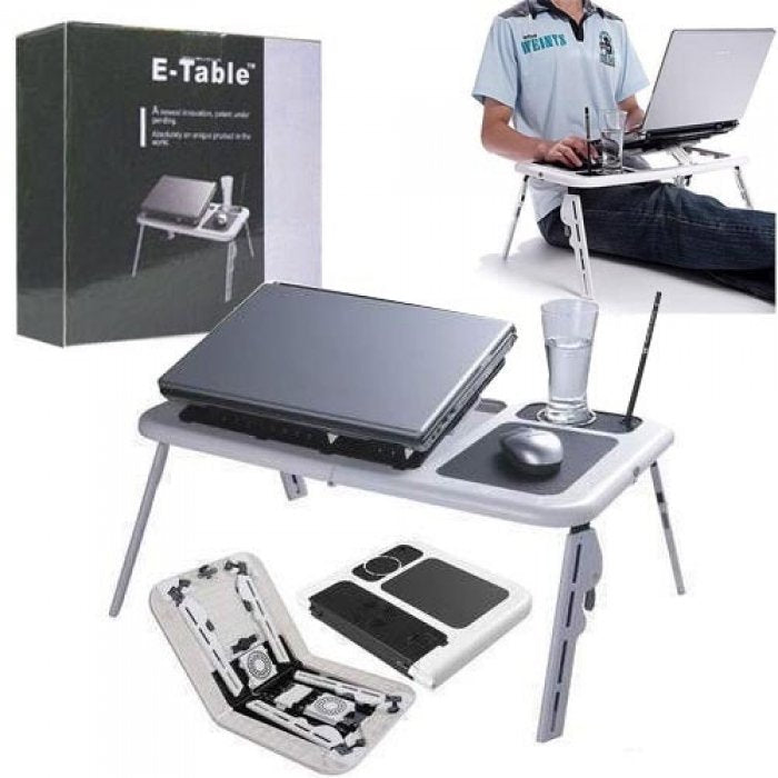 Masuta laptop multifunctionala E-table cu suport mouse ,stand cooler ,notebookx