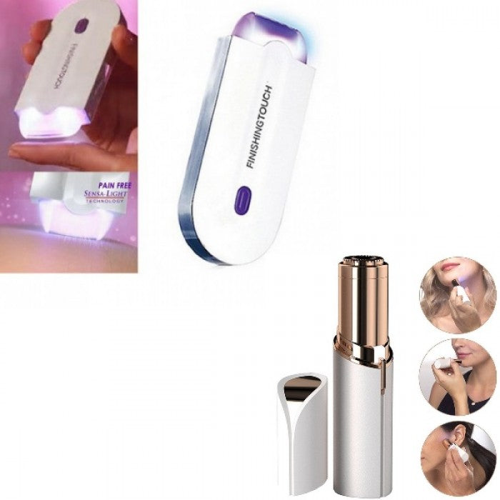 Pachet cosmetic complet: epilator Sensa Light + EPILATOR FACIAL PORTABIL - CU LED INCORPORAT