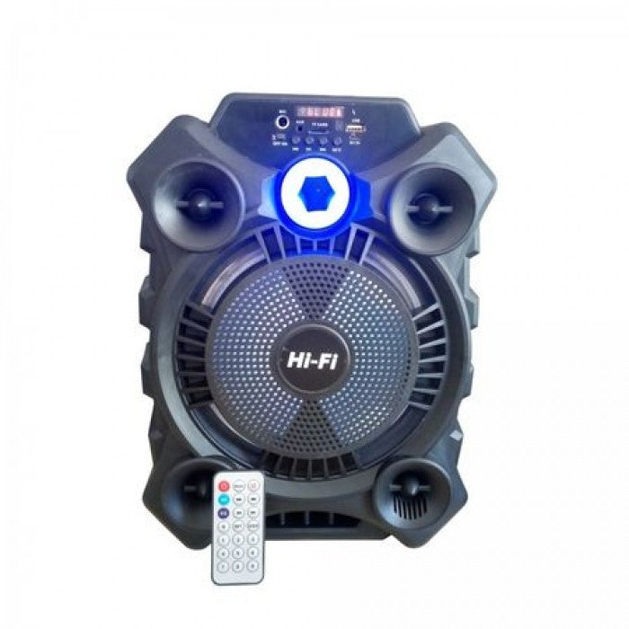 Boxa audio portabila ZQS-8105/8103, bluetooth, usb, slot card, aux, intrare microfon, telecomanda, curea de umar + Microfon CADOU