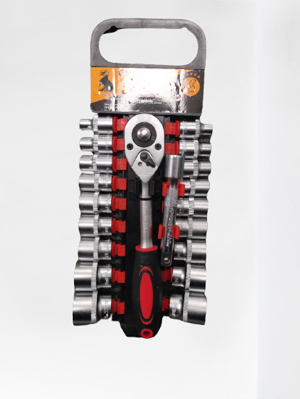 Set chei tubulare 1/2" cu clichet 20 piese