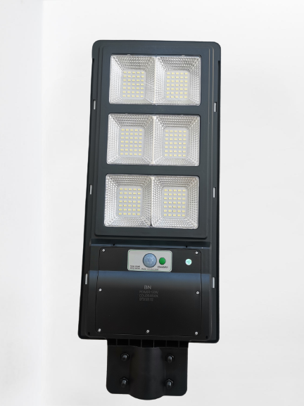 LAMPA STRADALA CU PANOU SOLAR SI SENZOR DE LUMINA LED 120 W