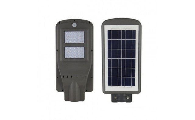 Proiector Stradal, 100 W, Senzor de Miscare , Panou Solar , Telecomanda Reglaj Intensitate