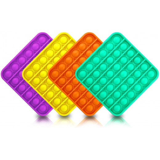 Jucarie Push Pop Bubble Fidget, Pop It PATRAT + CADOU!! Jucarie Push Pop Bubble Fidget, Pop It ROTUND. 12.5 x 12.5 x 1.5cm