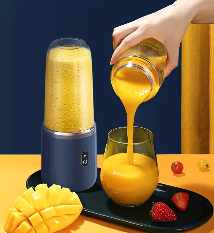 Mini Blender Portabil Juicer Cup, 6 Lame, 300 ml, Incarcare USB