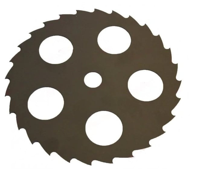 Disc taietor motocoasa, negru cu gauri, 305x25.4x26T