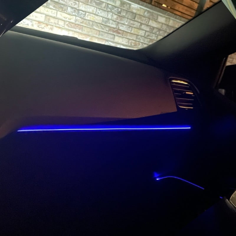 Kit 18 in 1 lumini ambientale auto RGB acrilic, dinamic, wireless