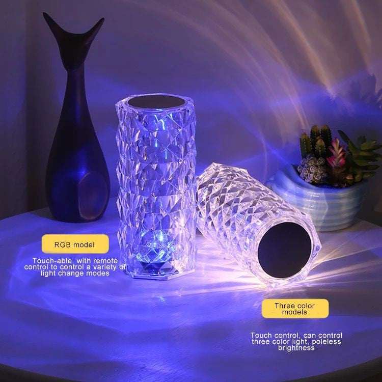 LAMPA DE MASA DECORATIVA CU LED "CRYSTAL" RGB