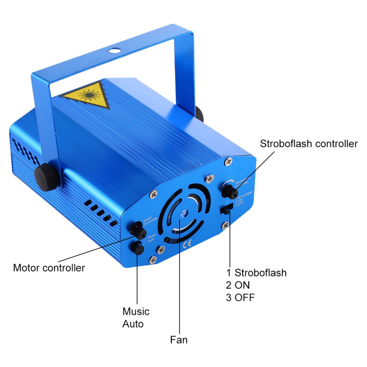 Mini Proiector Laser Lumini Disco, cu jocuri de lumini si senzor de sunet
