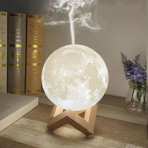Lampa de veghe forma Luna 3d , cu umdificator