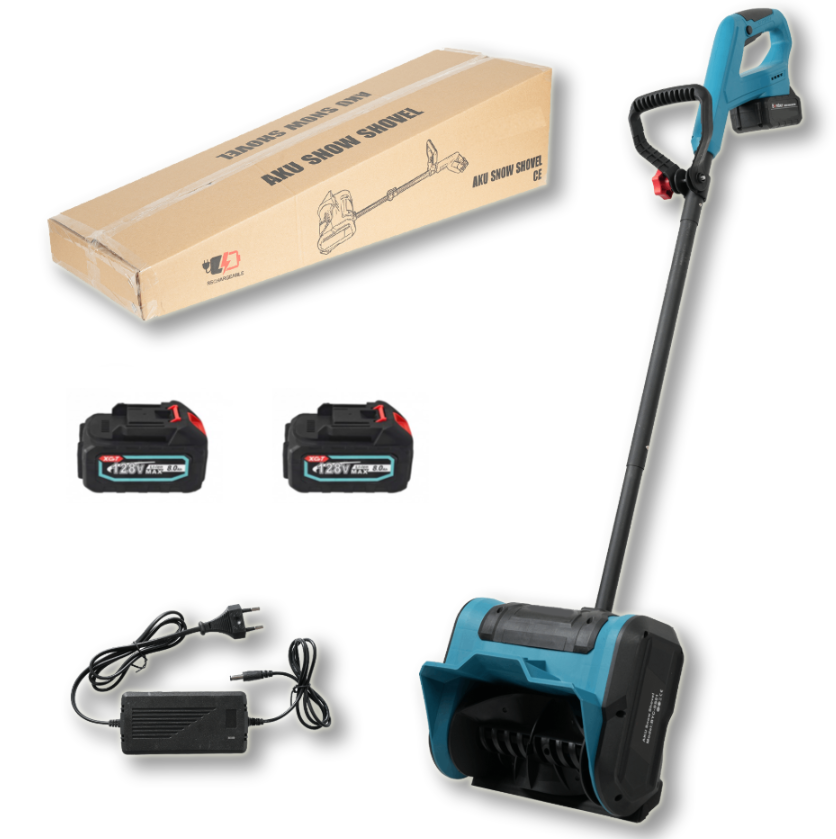 Freza de zapada cu 2 acumulatori, 128V, 8Ah, latime de lucru 26cm