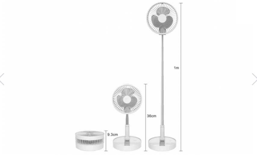Ventilator portabil cu acumulator si brat telescopic