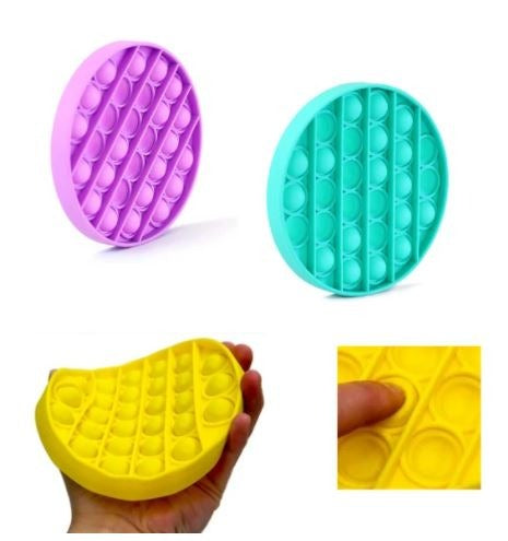 Jucarie Push Pop Bubble Fidget, Pop It PATRAT + CADOU!! Jucarie Push Pop Bubble Fidget, Pop It ROTUND. 12.5 x 12.5 x 1.5cm
