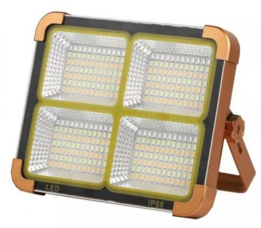 Proiector Led 500W/1000W, Incarcare cu Panou Solar 3 moduri lumina, Functie Stroboscop, Functie Power Bank