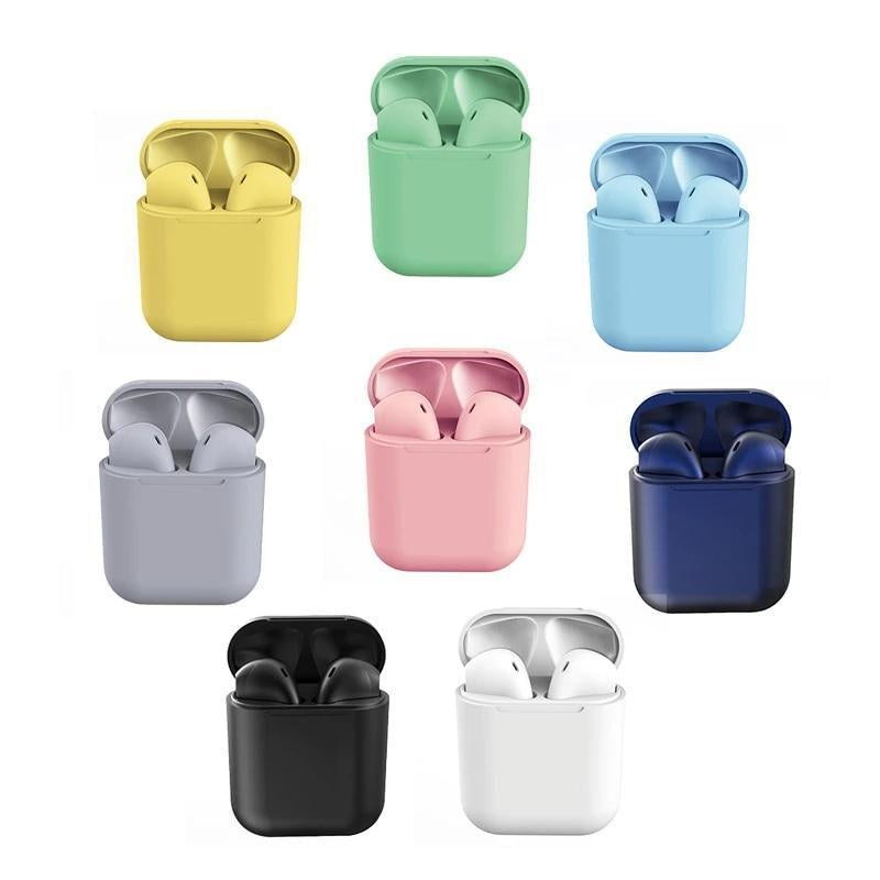 Casti Wireless, InPods 12, EarBuds, tehnologie Bluetooth 5.0, Bass Boost pentru iOs & Android