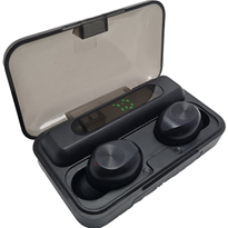 CASTI WIRELESS ULTRASOUND TWS F9 PLUS, BLUETOOTH 5.0, BASS, POWERBANK CU AFISAJ, TOUCH CONTROL