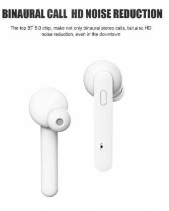 Casti TWS T21 , Bluetooth 5.0,True Wireless Stereo, Extra Bass, Cutie incarcare