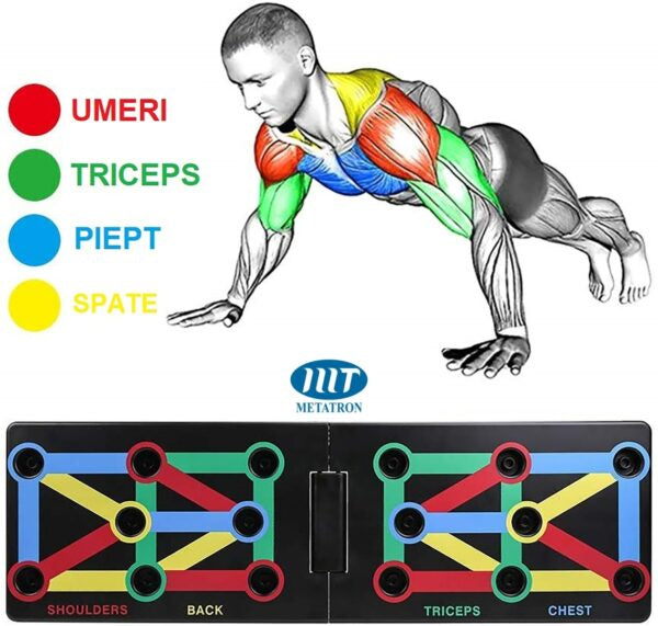 Placă Fitness de Antrenament pentru Flotări