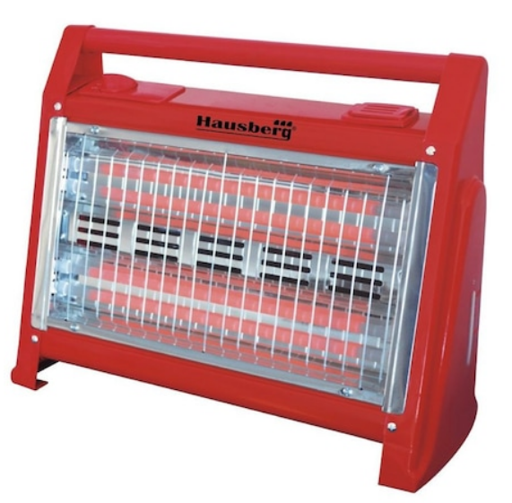 Radiator cu quartz Hausberg HB 8760, 1600 W, 2 nivele de putere, rezervor de apa pentru umidificator aer