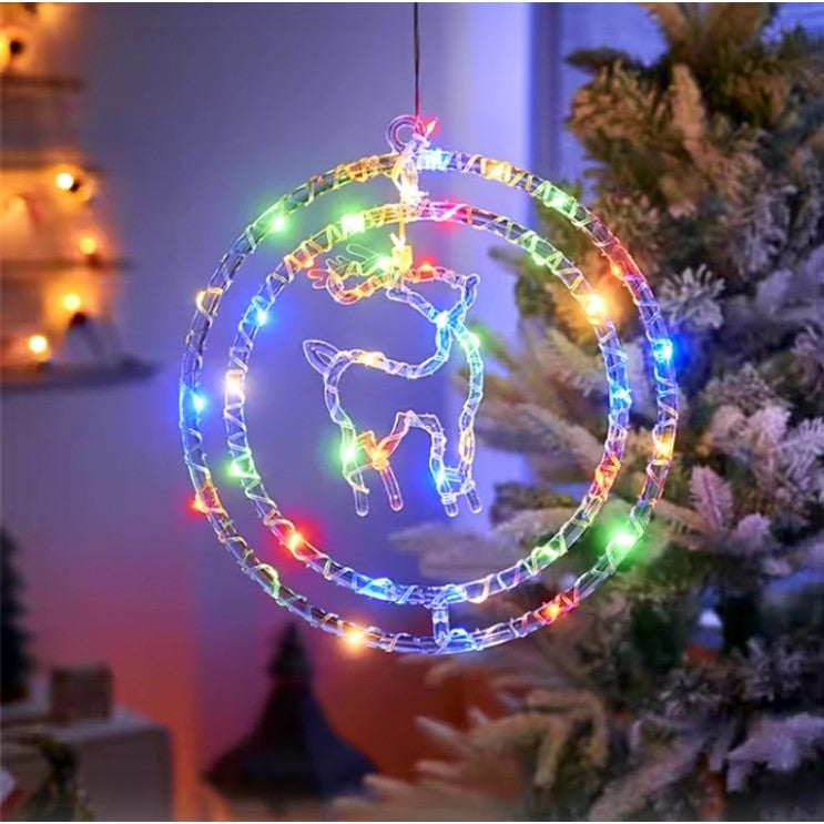 Ornament luminos 40 x 40 cm, fulg / stea