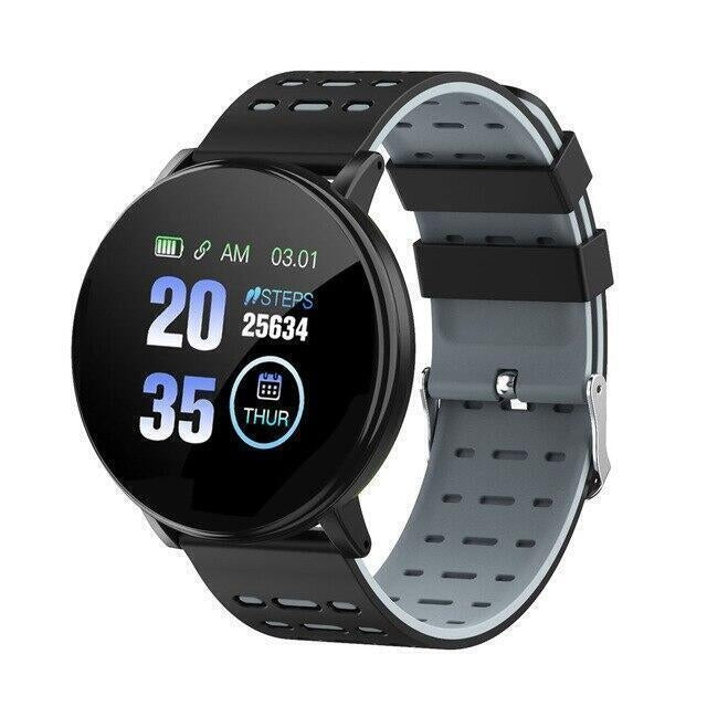 Ceas inteligent, Smartwatch cu Bluetooth, monitorizarea ritmului cardiac + tensiune arteriala + nivel oxigen din sange, activitati fizice, notificari, functii Fitness