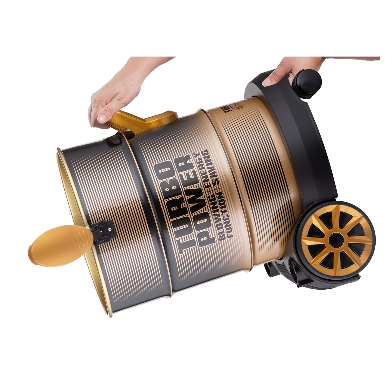 Aspirator Turbo Power Hausberg HB-2835, Putere 2000-2400W, Capacitate 21L, Nivel Zgomot 76dB, Filtru Lavabil, Carcasa Metalica