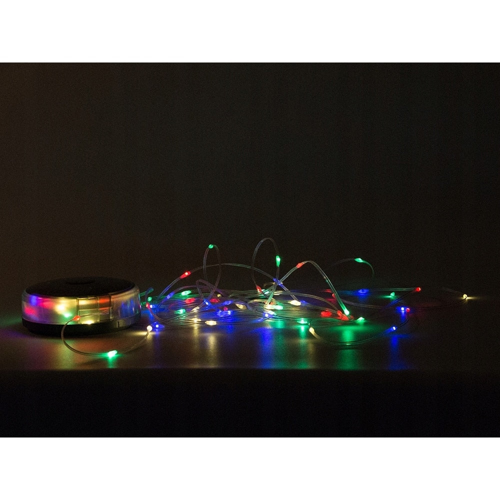 Ghirlanda luminoasa camping, lanterna si functie de baterie externa, LED, reincarcabila USB, portabila, 8 moduri de iluminare, 10 m, agatatoare