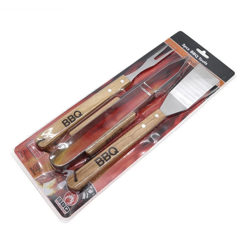 Set 4 ustensile gratar