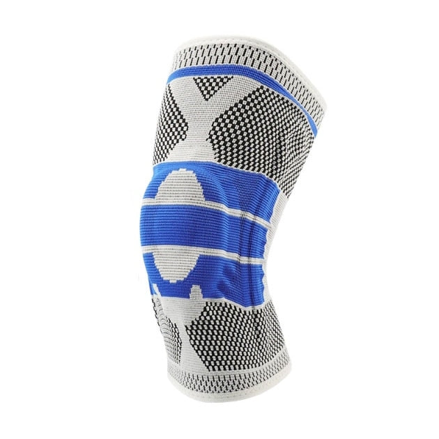 Genunchiera, pentru Genunchi si Activitati Sportive, din Material Respirabil, cu Arcuri Metalice, Pernita Silicon
