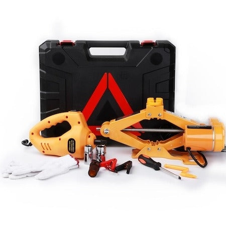 Set reparatii auto - Cric si cheie 12 v