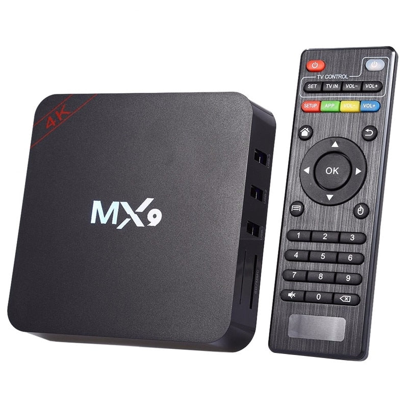 Smart TV Box Android Mini PC Ultra-HD 4K, telecomanda