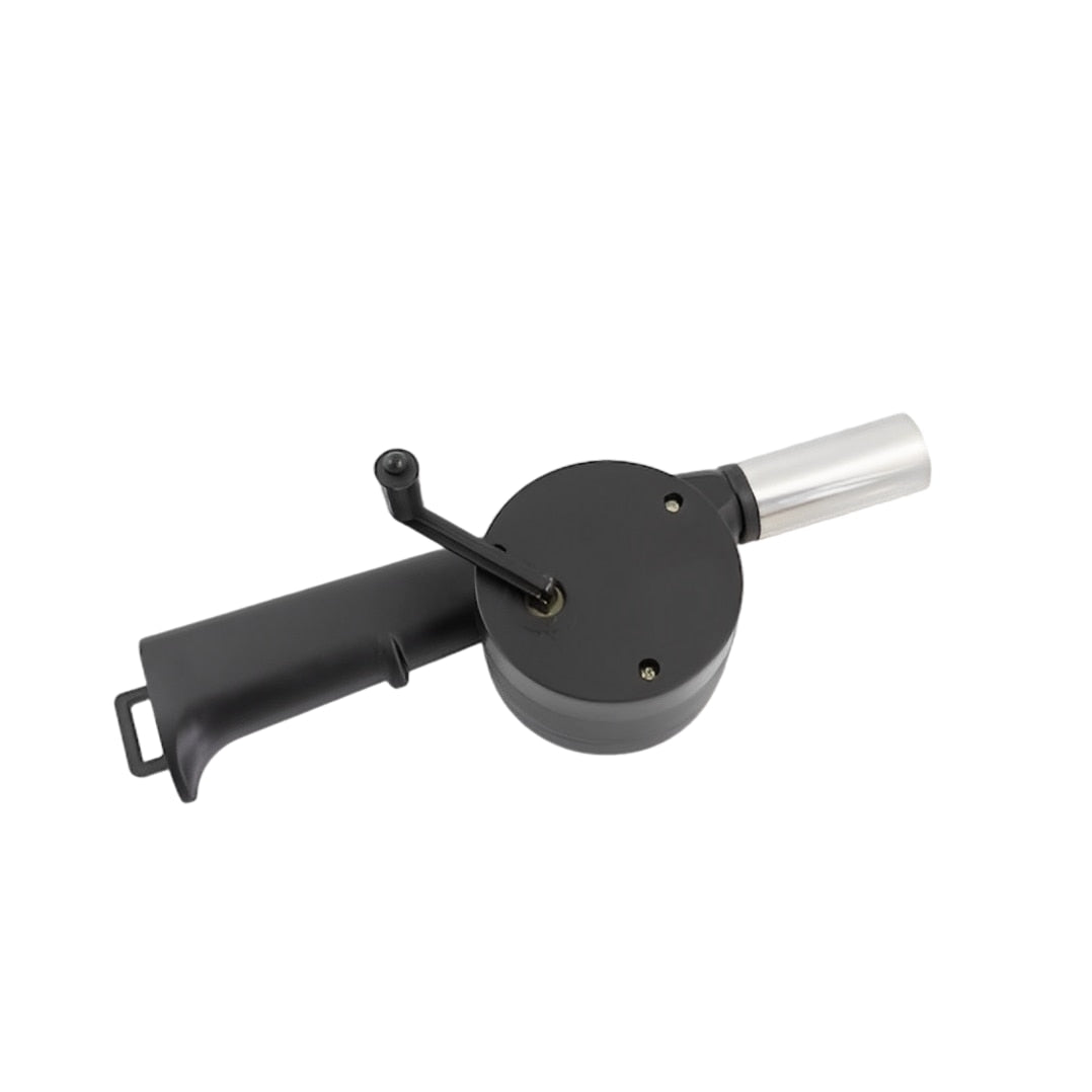 Accesoriu de gratar, tip suflanta manual, din plastic si metal, 24cm