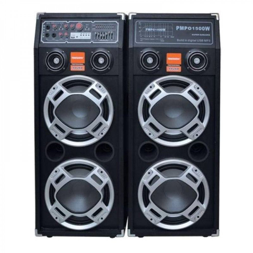 Boxe active DP 2304, Porturi USB si SD, Intrare pentru chitara