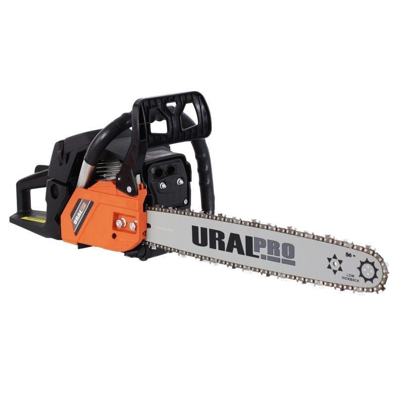 Drujba Profesional Ural PRO 5.3 CP - Originala, 2 Lame, 2 Lanturi, Complet Accesorizata
