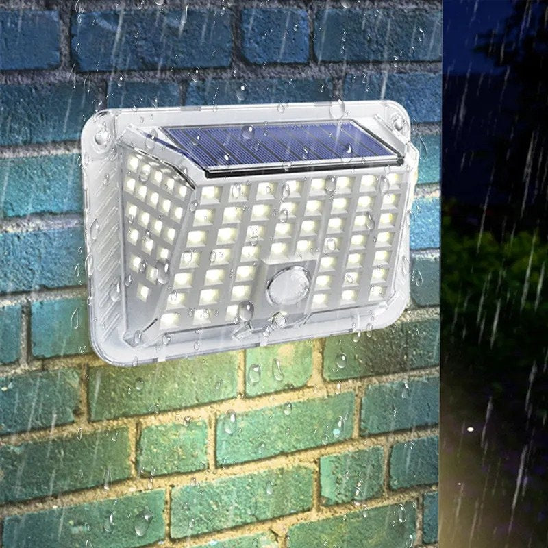 Set 5 Lampi de Perete solare, Jortan, 90 Led, cu Senzor de Miscare