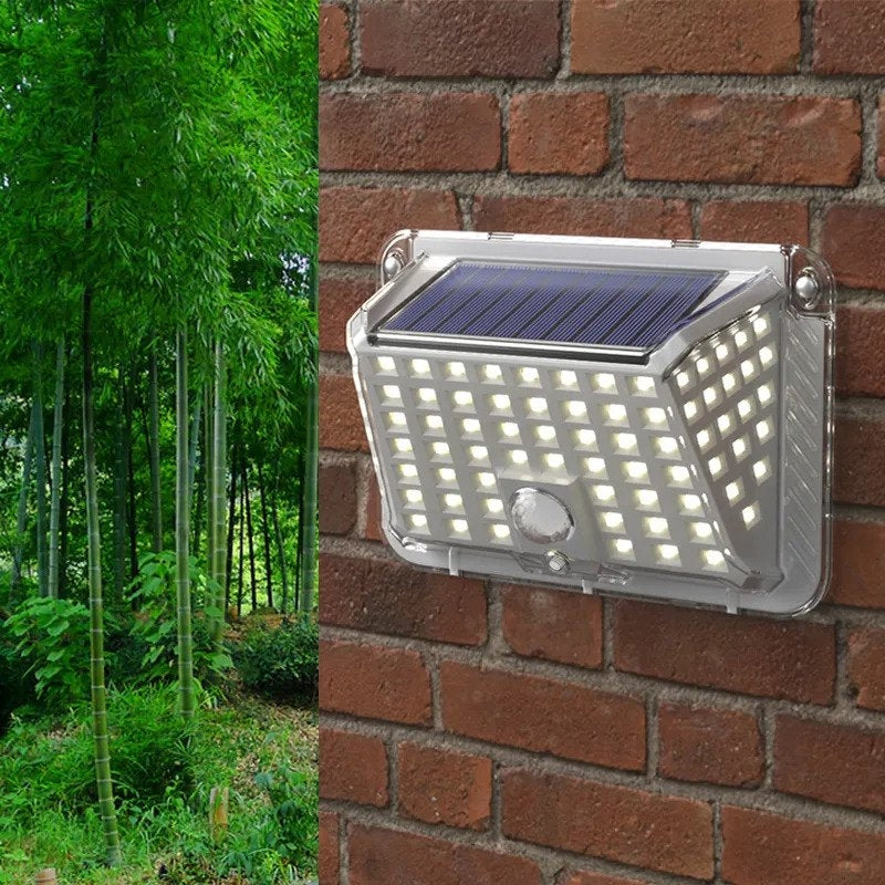 Set 5 Lampi de Perete solare, Jortan, 90 Led, cu Senzor de Miscare