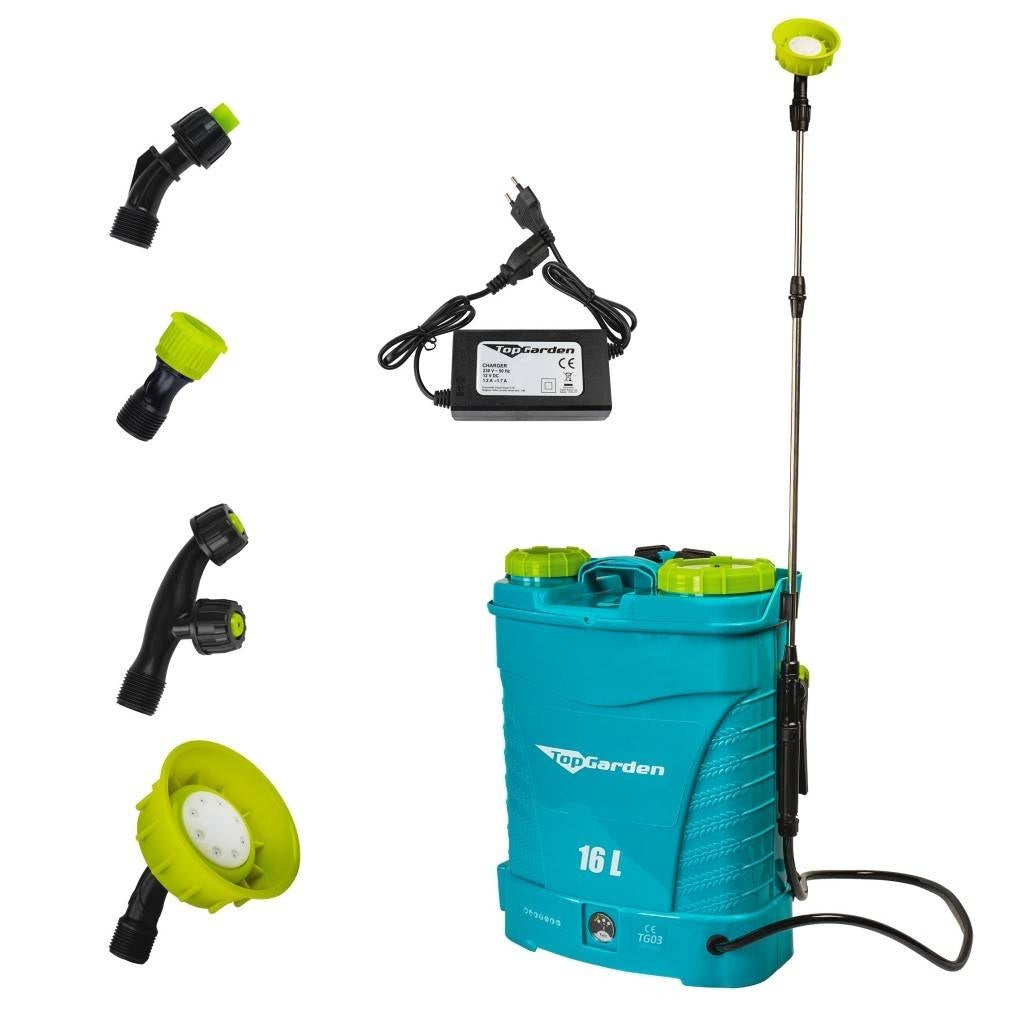 Vermorel cu acumulator Top Garden, 12V/8Ah 16L