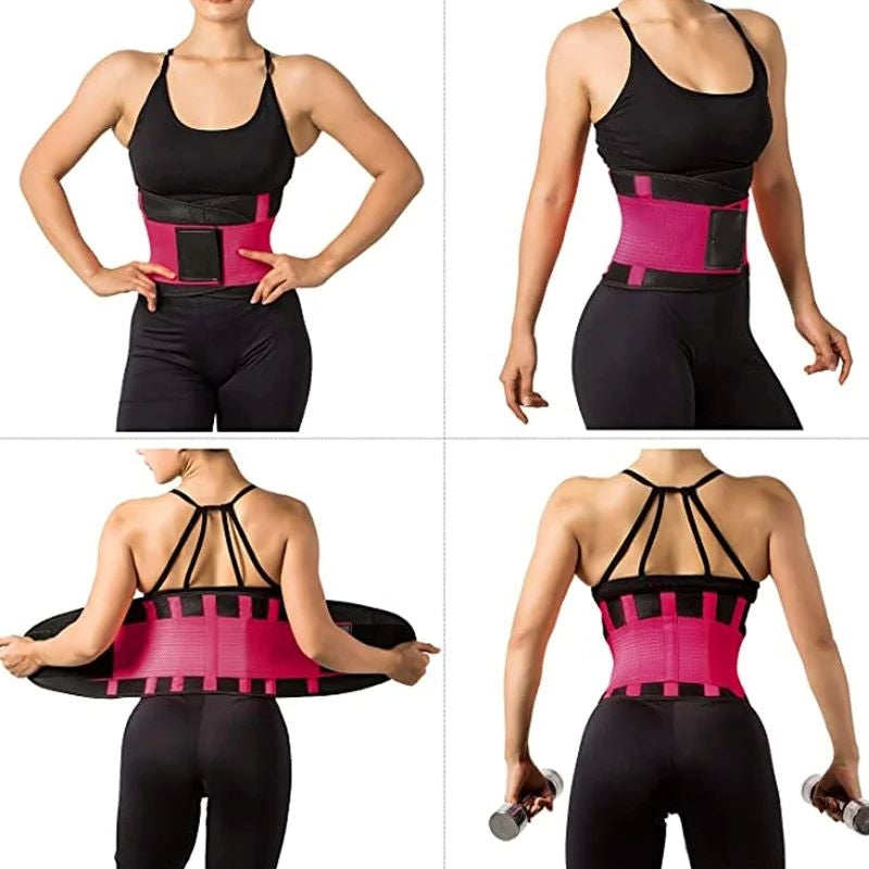 Centura abdominala, pentru fitnes si conturarea taliei, material respirabil