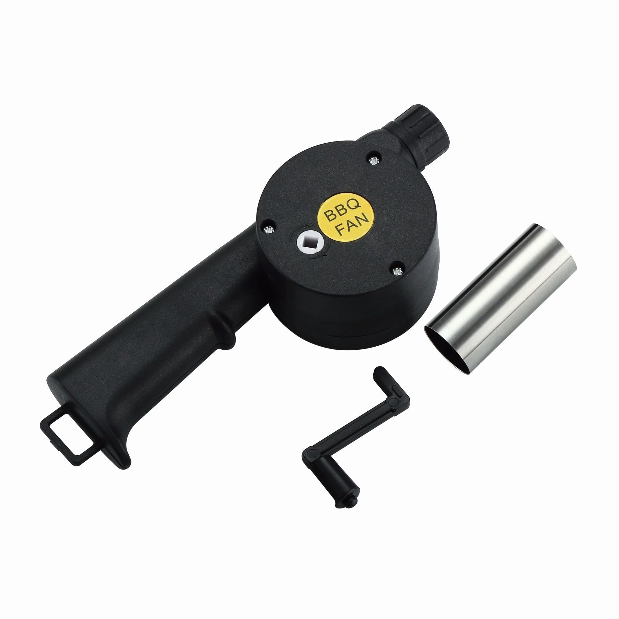 Accesoriu de gratar, tip suflanta manual, din plastic si metal, 24cm